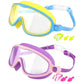 🔥OFFERTA LIMITATA: 50% DI SCONTO!!🏆Il numero 1 nelle vendite🏊‍♀️Occhialini da nuoto per bambini con montatura larga, impermeabili e antiappannamento in HD