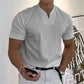 👕SCONTO DEL 50% ORA! 💎 T-shirt da uomo a maniche corte con scollo a V, stile business, in misto cotone traspirante, vestibilità classica e disponibile fino alla taglia 5XL ✨