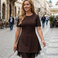 🔥Offerte speciali - Abito mini da donna con maniche corte e bordi in pizzo scintillante | Elegante e brillante
