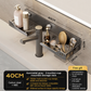 🥳2026 NUOVO ARRIVO🥳💞50K+ VENDUTI!🔥50% DI SCONTO! 🛁🧺 Mensola da Bagno Senza Foratura Montata a Parete — Fissaggio a Manopola Rotante, Tenuta Stabile, Facile Installazione ✨