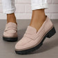 ⏳Offerta di fabbrica ultimo giorno - sconto del 53% 🎁Mocassini da donna comodi con tacco grosso e design slip-on