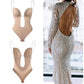 Body modellante senza cuciture con reggiseno integrato e schiena scoperta