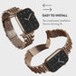 ❄️Zomerfresh 50% Korting!✨Roestvrijstalen Schakelband voor Apple Watch – Elegante Metalen Horlogeband met Veilige Druksluiting