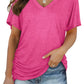 💕Hot Promotion- UP TO 50% OFF🌷👚Women's Short Sleeve V Neck Dolman Tops with Side Shirring