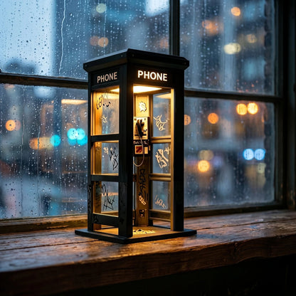 ✨Lampada d'ambiente a forma di cabina telefonica vintage