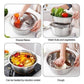 Questo set 3 in 1 comprende una ciotola, un vassoio di raccolta/scolo e una grattugia con cestello di scolo compatibile con filtro per lavare, scolare e mescolare.