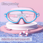 🔥OFFERTA LIMITATA: 50% DI SCONTO!!🏆Il numero 1 nelle vendite🏊‍♀️Occhialini da nuoto per bambini con montatura larga, impermeabili e antiappannamento in HD