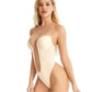 Body modellante senza cuciture con reggiseno integrato e schiena scoperta