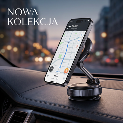 ✅📱 360°-ban forgatható erős mágneses autós telefontartó – Biztonságos rögzítés, zökkenőmentes navigáció 🚗✨