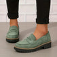 ⏳Offerta di fabbrica ultimo giorno - sconto del 53% 🎁Mocassini da donna comodi con tacco grosso e design slip-on