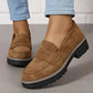 ⏳Offerta di fabbrica ultimo giorno - sconto del 53% 🎁Mocassini da donna comodi con tacco grosso e design slip-on