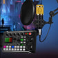 🔥🔥Scheda audio live F998 con mixer integrato, interfaccia audio per podcast con effetti da mixer DJ, voice changer con effetti sonori per karaoke, streaming live, registrazione e gaming.