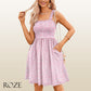 ⏰Hot Sale 70% Off💃Women's Summer Square Neck A-Line Mini Dress with Pockets