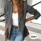 🎁OFFRE LIMITÉE : 49 % DE RÉDUCTION💕Veste unie élégante et souple, avec boutons et ouverture sur le devant