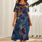 🔥Offerta speciale: 50% di sconto💃Elegante abito in seta di gelso “Tropical Breeze”