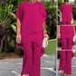 ✨SCONTO DEL 50% – Grazioso set di top irregolari 👗 Elegante set di pantaloni a gamba larga – Comodo e perfetto per la primavera