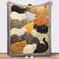 🎁🎄Saldi di Natale - 49% di Sconto🐔 Coperta in Flanella Vintage con Motivo Gallina