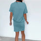 Women's Solid Color Round Neck Short Sleeve Dress