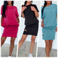 Women's Solid Color Round Neck Short Sleeve Dress