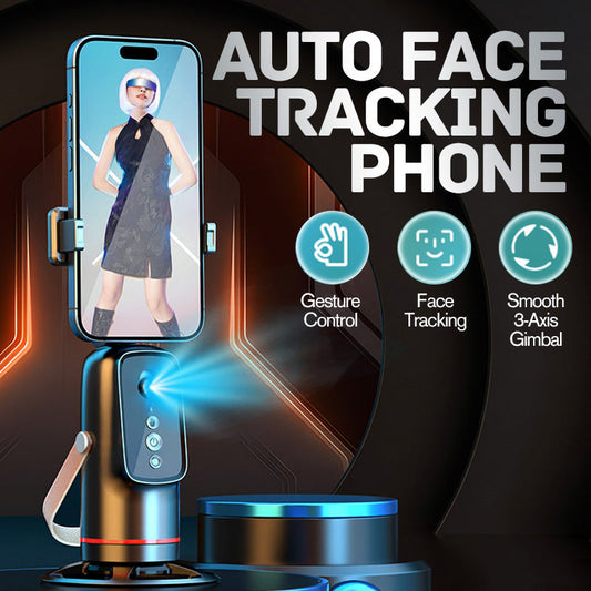 Supporto per telefono con riconoscimento automatico del volto e controllo gestuale.