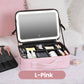 Borsa Trucchi Portatile con Specchio LED Integrato