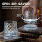Bicchiere da whisky girevole a 360°