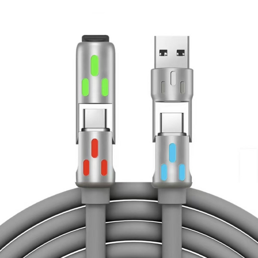 🔥 Oggi -50%! ⚡ Cavo di Ricarica Rapida RGB 4-in-1 Universale