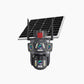 ☀️🔋📹Telecamera Solare 4G con 3 Telecamere Integrate Visione Totale Senza
