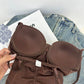 👙🌸✨Body modellante con reggiseno | snellente arricciato - vita regolabile