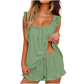 💎 -50% ON SOFT & COMFY RUFFLE TRIM PAJAMA SET! 💎 Adjustable Fit, Square Neck & Flattering Silhouette ✨