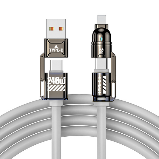 Cavo di Ricarica Rapida 4-in-1 ad Alta Potenza 240W