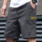 🔥SALDI ESTIVI 2026🔥 Pantaloncini cargo casual da uomo con coulisse in vita