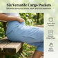 👖 LIMITED-TIME 50% OFF! ✨ Women's Lightweight Cargo Capris – 6 Pockets, Drawstring Waist, Breathable 🌿