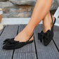 ✨ 50% OFF NOW! 👡Elegant Bow Decor Flat Shoes with Ankle Strap