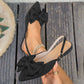 ✨ 50% OFF NOW! 👡Elegant Bow Decor Flat Shoes with Ankle Strap