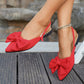 ✨ 50% OFF NOW! 👡Elegant Bow Decor Flat Shoes with Ankle Strap