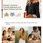 🧶Maglione estivo da donna lavorato all'uncinetto con maniche a 3/4 traforate