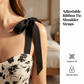 Women's Sweetheart Neckline Tie Strap Floral Dress