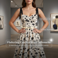 Women's Sweetheart Neckline Tie Strap Floral Dress