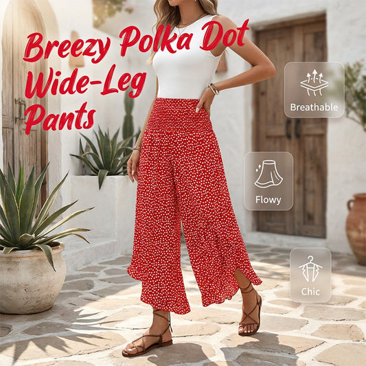💥 Oggi con il 50% di sconto! Pantaloni da donna a vita alta, dalla linea morbida e a gamba larga: snellenti, comodi e chic