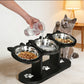 ⏳Time-Limited Special🐾 Anti-Slip Elevated 3-Bowl Pet Feeder! 🍲🐶🐱