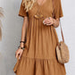 【S-3XL】👗Loose Casual Tie Waist Flowy Dress