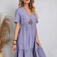 【S-3XL】👗Loose Casual Tie Waist Flowy Dress