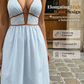 Women's Striped Halter Neck Maxi Dress