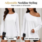 Women's Off-Shoulder Long Sleeve Casual Top