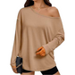 Women's Off-Shoulder Long Sleeve Casual Top