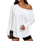 Women's Off-Shoulder Long Sleeve Casual Top