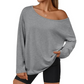 Women's Off-Shoulder Long Sleeve Casual Top