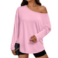 Women's Off-Shoulder Long Sleeve Casual Top