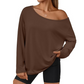Women's Off-Shoulder Long Sleeve Casual Top